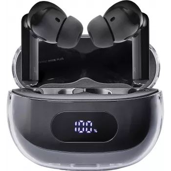 Intenso Buds Earphone Plus T310AE melnās austiņas True Wireless Stereo (TWS) ievietojamās zvani/mūzika/sports/ikdiena USB Type-C Bluetooth melnas (3720310)