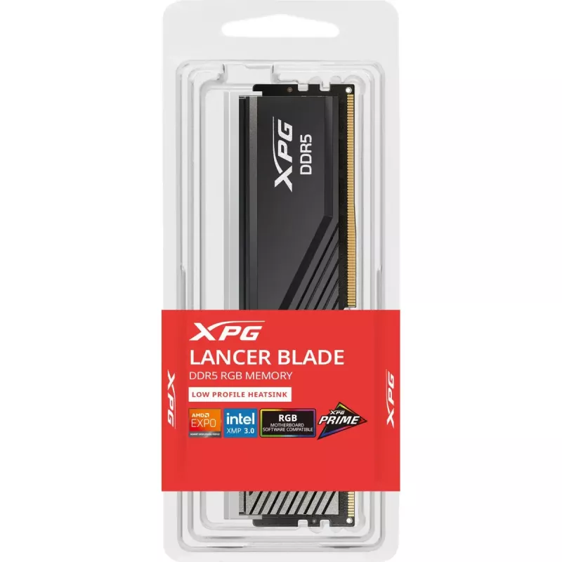 Desktop DDR5 24 GB ADATA XPG Lancer Blade RGB DIMM 6000 MT/s, CL36, melns, INTEL XMP