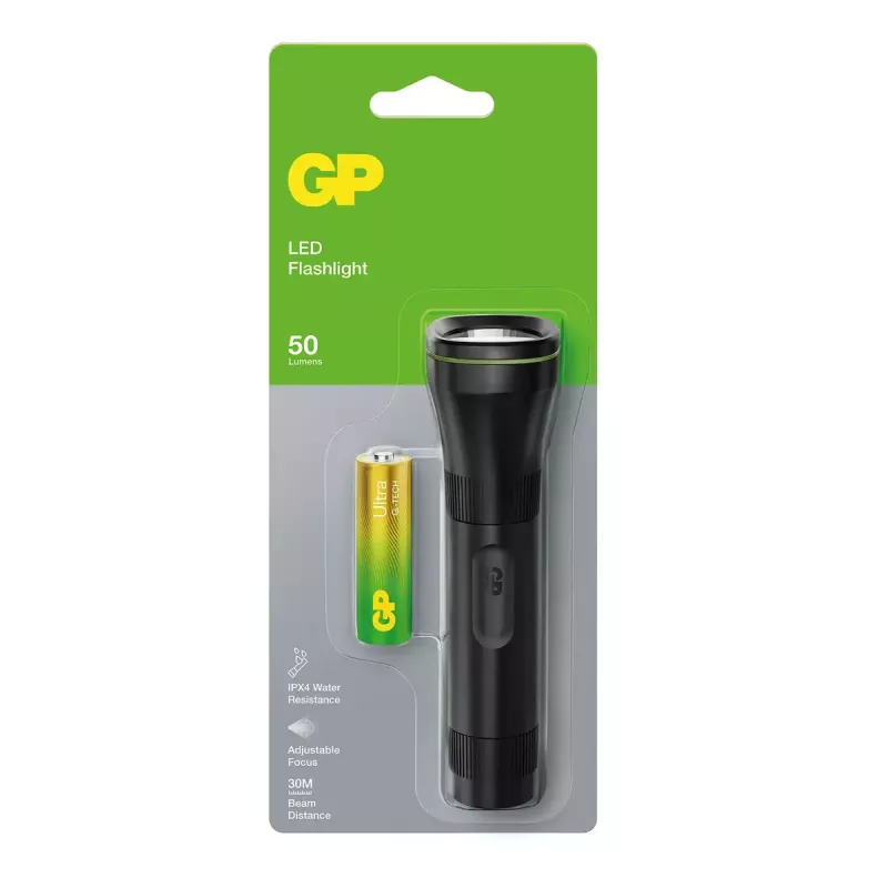 Rokas lukturītis GP Lighting 450066 Melns 50 lm 30 m 24 h