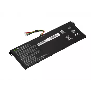 Klēpjdatora akumulators zaļa Cell ASUS A555 F555 K555 R556 X555, LiPo 4000 mAh, 7,6 V, 4 elementi, melns