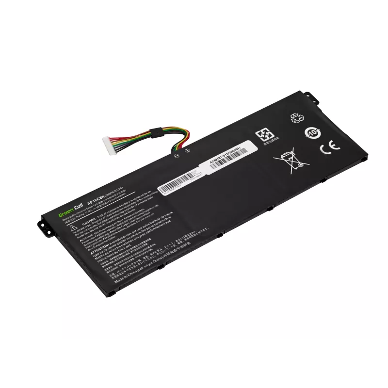 Klēpjdatora akumulators zaļa Cell ASUS A555 F555 K555 R556 X555, LiPo 4000 mAh, 7,6 V, 4 elementi, melns