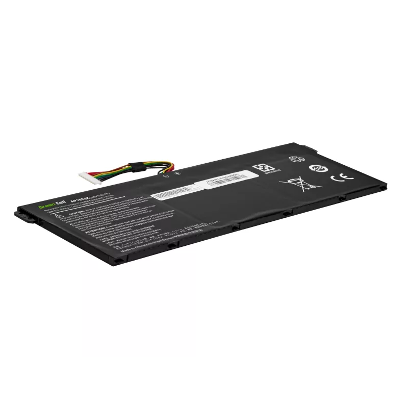Klēpjdatora akumulators zaļa Cell ASUS A555 F555 K555 R556 X555, LiPo 4000 mAh, 7,6 V, 4 elementi, melns