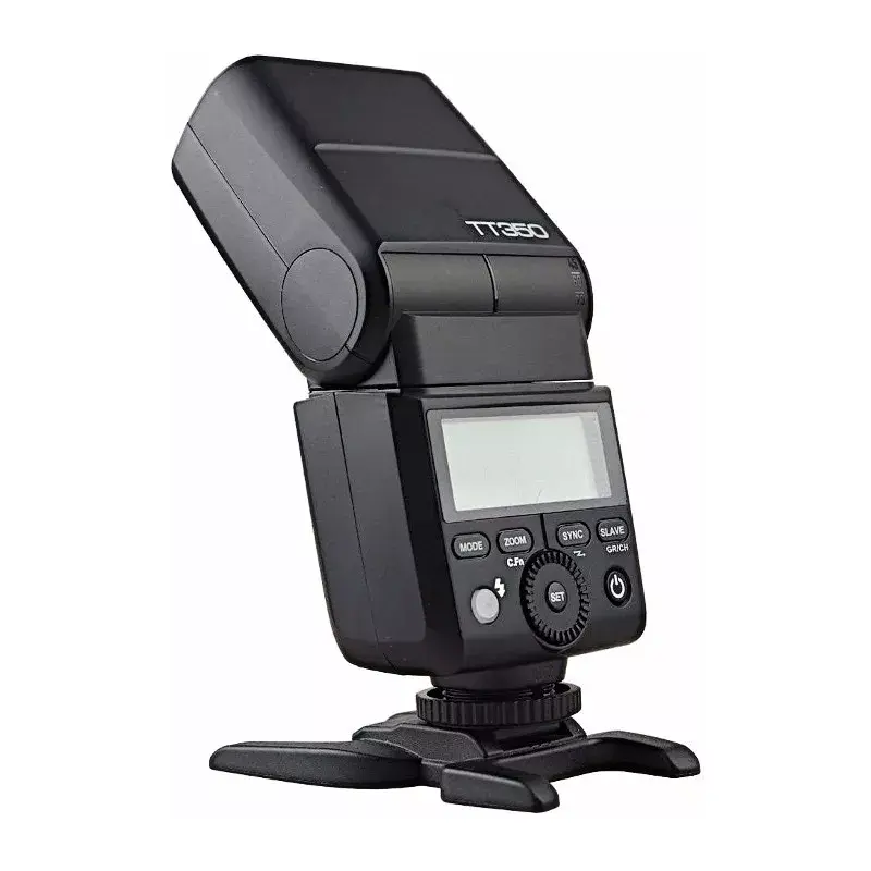 Vergu zibspuldze Godox TT350F melna 2,2 s uzlādes laiks AA baterija