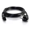 C2G 1m Eiropas klēpjdatora strāvas vads CEE 7/7 uz IEC 60320 C5 250V 3A