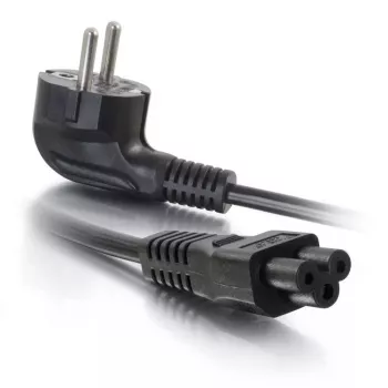 C2G 1m Eiropas klēpjdatora strāvas vads CEE 7/7 uz IEC 60320 C5 250V 3A