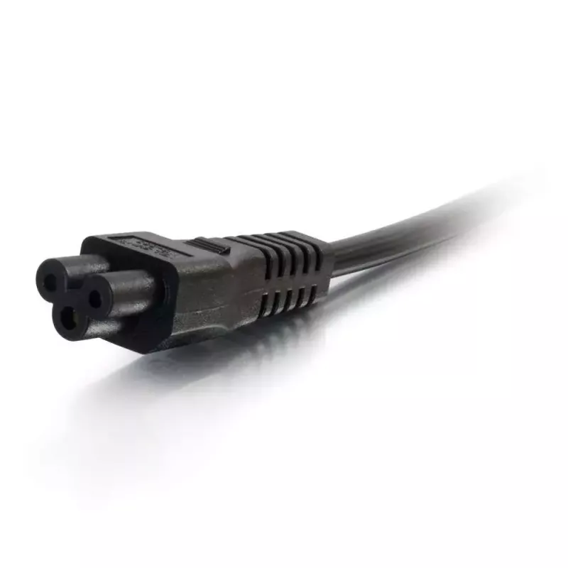 C2G 2 m Eiropas klēpjdatora barošanas vads CEE 7/7 uz IEC 60320 C5 250 V 3 A