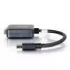 C2G Mini DisplayPort–DVI adapteris 20 cm Thunderbolt–DVI-D melns