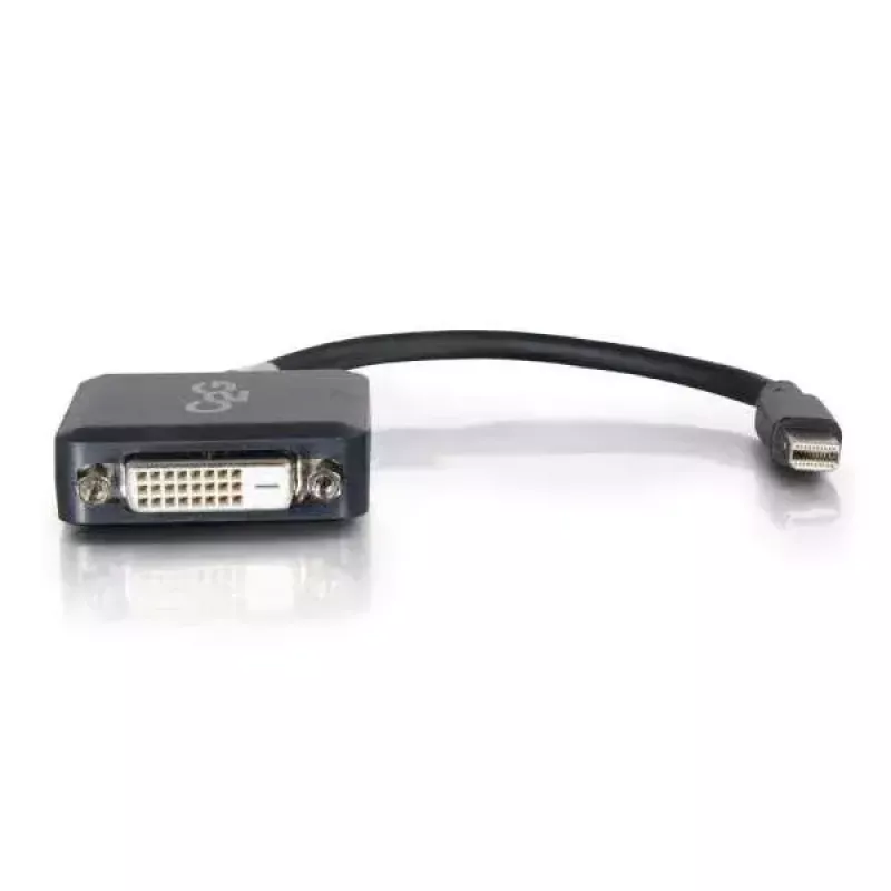 C2G Mini DisplayPort–DVI adapteris 20 cm Thunderbolt–DVI-D melns