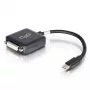 C2G Mini DisplayPort–DVI adapteris 20 cm Thunderbolt–DVI-D melns