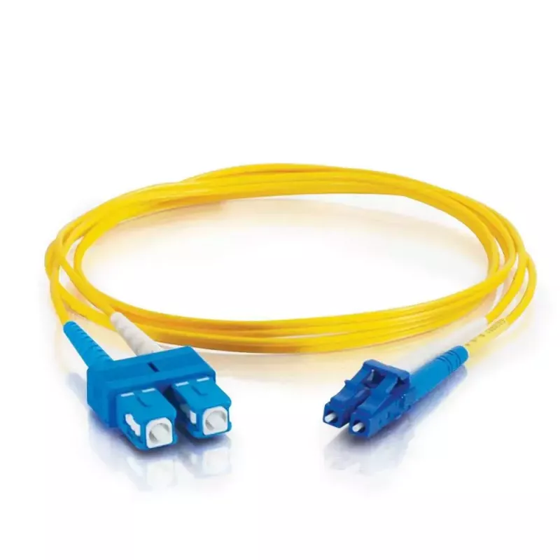 C2G InfiniBand/optiskās šķiedras kabelis 2 m LC SC OFNR Dzeltens