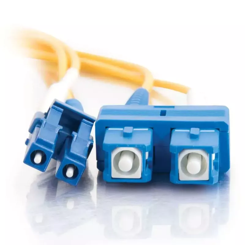 C2G InfiniBand/optiskās šķiedras kabelis 2 m LC SC OFNR Dzeltens