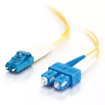 C2G InfiniBand/optiskās šķiedras kabelis 2 m LC SC OFNR Dzeltens