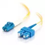 C2G InfiniBand/optiskās šķiedras kabelis 2 m LC SC OFNR Dzeltens
