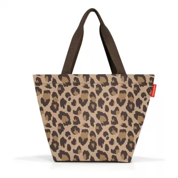 reisenthel Shopping Bag shopper M LEO MACCHIATO sintētiskā šķiedra brūna ZS6048 (ZS6048)