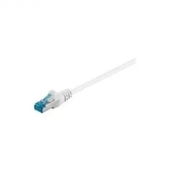Wentronic Goobay CAT 6a komutācijas kabelis, S/FTP (PiMF), balts, 3 m - LSZH halogenu nesaturošs, varš (93790)
