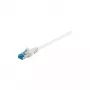Wentronic Goobay CAT 6a komutācijas kabelis, S/FTP (PiMF), balts, 3 m - LSZH halogenu nesaturošs, varš (93790)