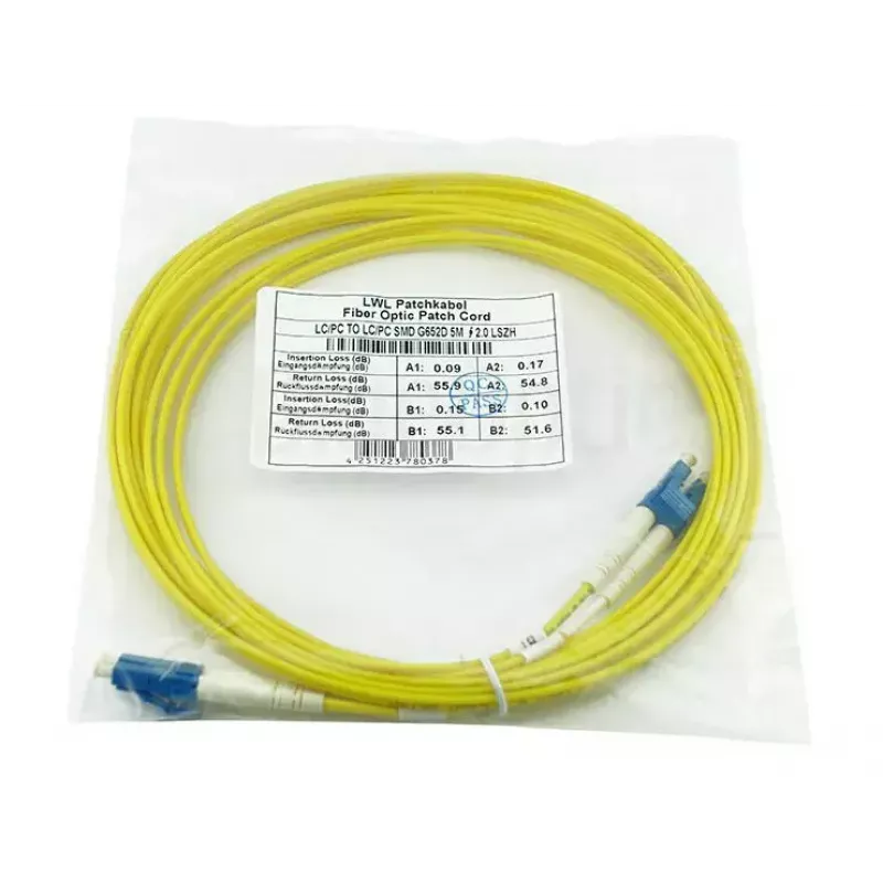 BlueOptics CAB-SMF-LC-LC-5-BO InfiniBand optiskās šķiedras kabelis 5 m LC/APC