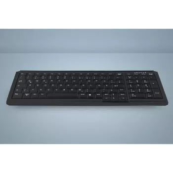 Active Key AK-7000 tastatūra, universāla, USB, QWERTY, US International, melna
