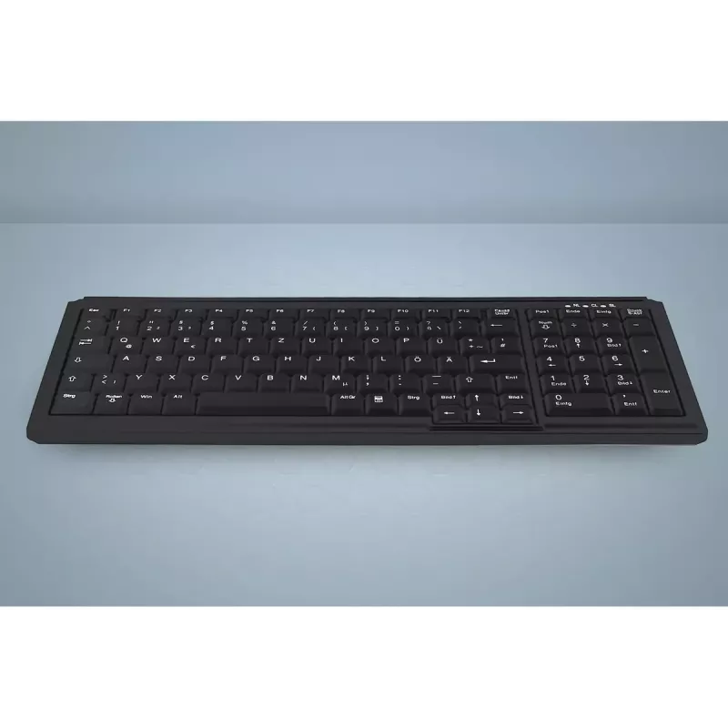 Active Key AK-7000 tastatūra, universāla, USB, QWERTY, US International, melna