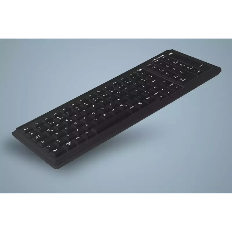 Active Key AK-7000 tastatūra, universāla, USB, QWERTY, US International, melna