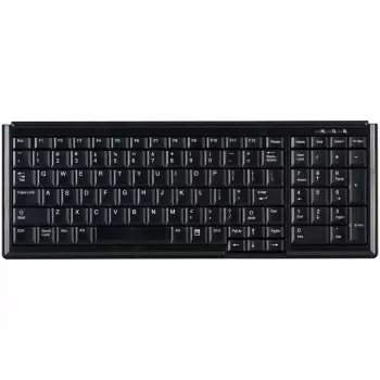 Active Key AK-7000 tastatūra, universāla, USB, QWERTY, US International, melna