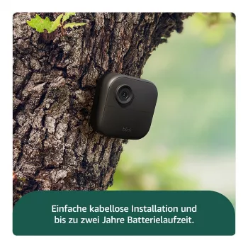 AMAZON (RING) Blink Outdoor 4 - tīkla novērošanas kamera - āra zona, iekštelpu zona - laikapstākļiem izturīga - krāsaina (dienas/nakts) - 1080p - audio - bezvadu - Wi-Fi (B0B1N5RL1Q)