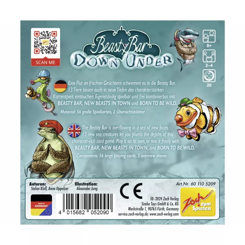 Beasty Bar - Down Under, kāršu spēle