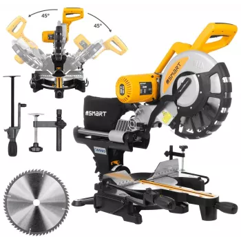 Bīdāmais leņķzāģis Smart SM-04-05305 2000 W, 305 mm asmens