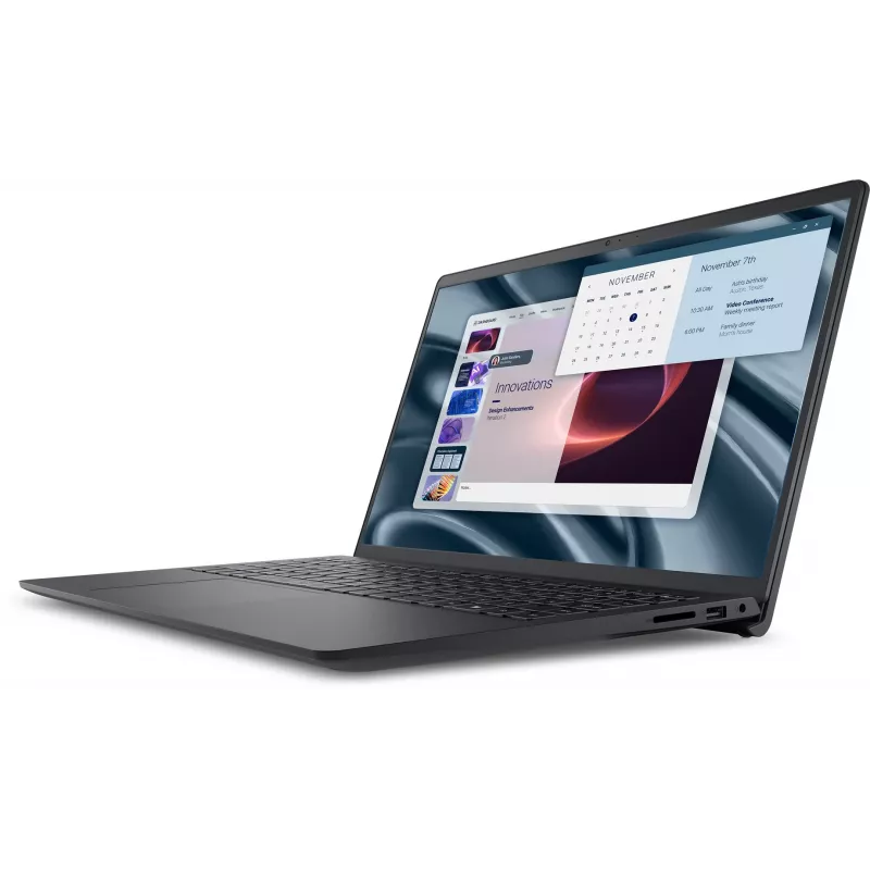 Klēpjdators Dell PV15255 — 15,6 collu Full HD, AMD Ryzen 3 7320U 2,4 GHz, 8 GB LPDDR5, 512 GB SSD, Windows 11 Pro, melns