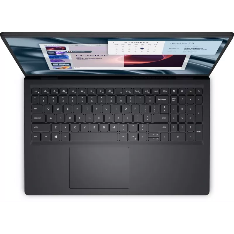 Klēpjdators Dell PV15255 — 15,6 collu Full HD, AMD Ryzen 3 7320U 2,4 GHz, 8 GB LPDDR5, 512 GB SSD, Windows 11 Pro, melns
