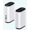 ZTE G5C - Gigabit Ethernet dual-band (2,4 GHz / 5 GHz) Wi-Fi 6 4G/5G bezvadu maršrutētājs baltā krāsā