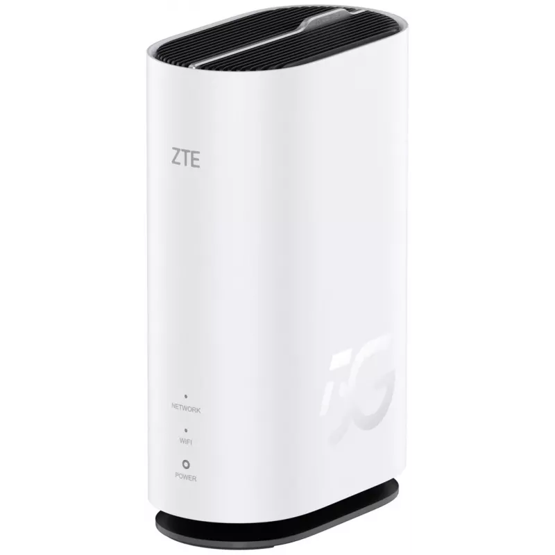 ZTE G5C - Gigabit Ethernet dual-band (2,4 GHz / 5 GHz) Wi-Fi 6 4G/5G bezvadu maršrutētājs baltā krāsā