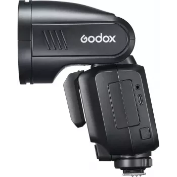 Flash Godox V100‑N Nikon — pārnēsājama TTL Li‑ion uzmavas zibspuldze