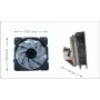 Gaisa dzesētājs Gembird CPU-HURACAN-ARGB-X140 12 cm Melnbalts 800-1600 RPM