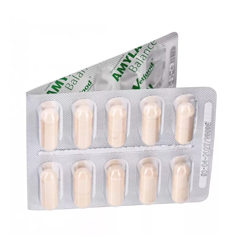 Vetfood Amylactiv Balance gremošanas atbalsts suņiem un kaķiem 60 kapsulas