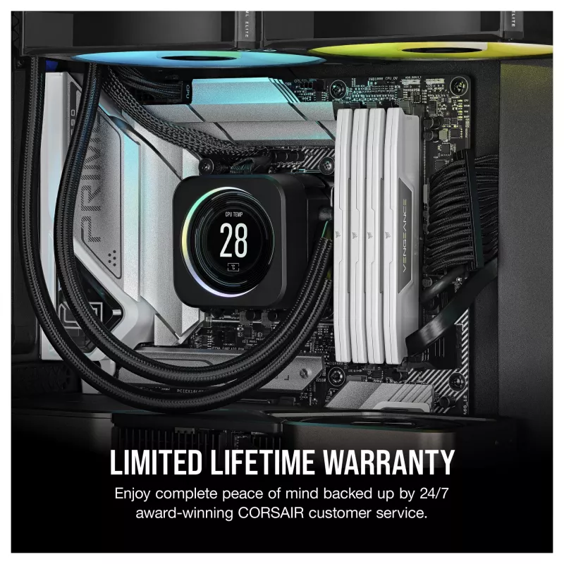 Corsair Vengeance 32GB (2x16GB) DDR5 6400MHz CL36 galddatora atmiņas komplekts - balts