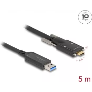 Aktīvais optiskais kabelis DeLOCK 83200 USB 10 Gbps Type-A uz Type-C 5m