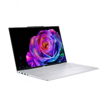Acer Swift Air 16 OLED SFA16-61M-R2T2 klēpjdators — AMD Ryzen AI 5 330, 16 collu WUXGA, 16 GB RAM, 512 GB SSD, Windows 11 Home, sudraba