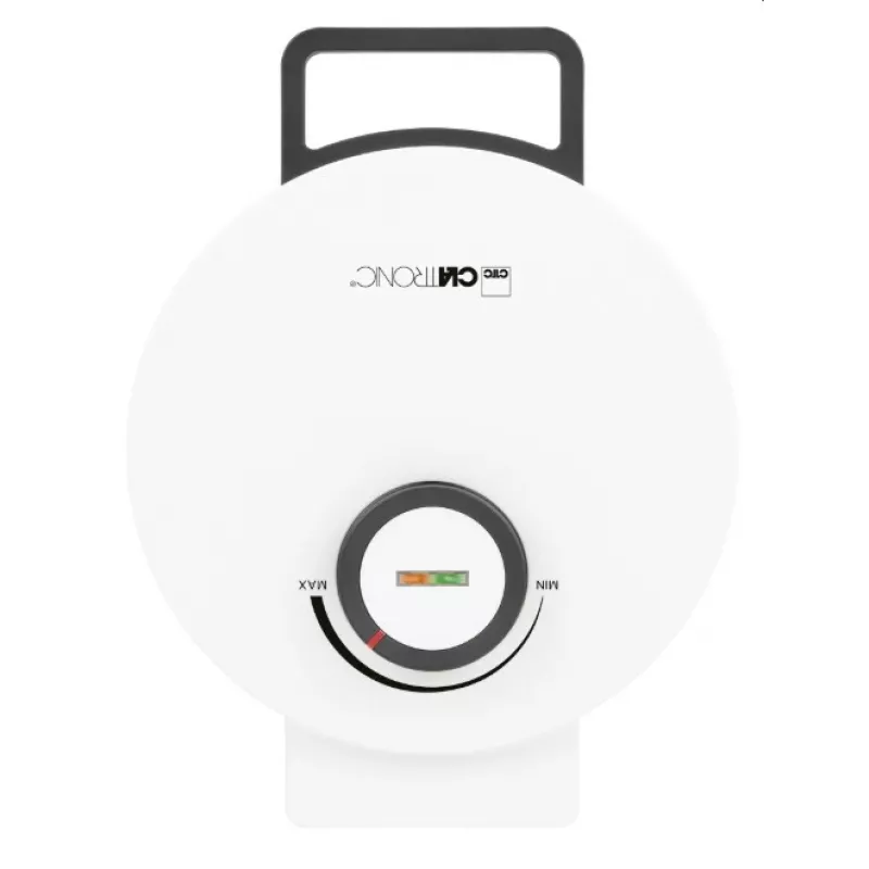Vafeļu cepējs Clatronic WA 3832 — 1 apaļa vafele, 1200 W, 20 cm plates, melnbalts