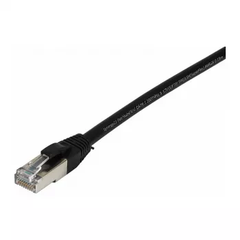 Synergy21 komutācijas kabelis RJ45, CAT8.1 2000 MHz, 0,15 m, melns, S-STP(S/FTP), TPE/LSZH(SuperFlex), AWG26,