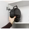 Vafeļu cepējs CLATRONIC WA 3832 — 1 apaļa vafele, 1200 W, 20 cm plāksnes, melns