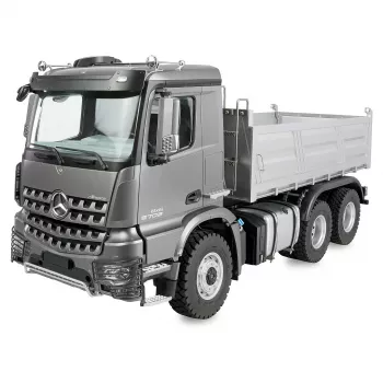 Tālvadības Amewi Mercedes Arocs Muldenkipper 6x6 1:14 RTR antracīts, mērogs 1:14, 6x6 piedziņa