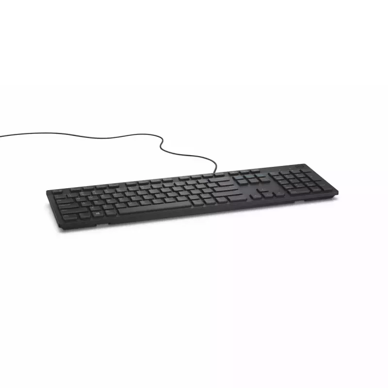 DELL KB216 tastatūra, universāla, USB, QWERTY, UK angļu, melna, pilna izmēra, vadu