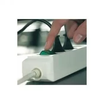 Brennenstuhl Eco-Line + Switch - 1,5 m - Pelēks - Sudrabains (1152340015)