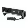 Strāvas modulis Bachmann DESK2 ar 2x CEE7/3 rozetēm un USB, 100 W USB C/C, GST18 0,2 m, melns