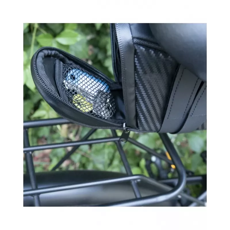 Sega soma Motus Zemsegla soma melna — velosipēda sēdekļa paka, kompakta zemsegla glabātuve