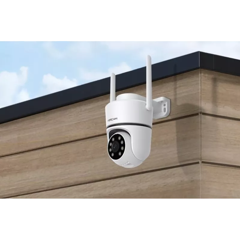 IP kamera Foscam PD5 5MP balta — āra/iekštelpu tīkla novērošana, 5 MP izšķirtspēja