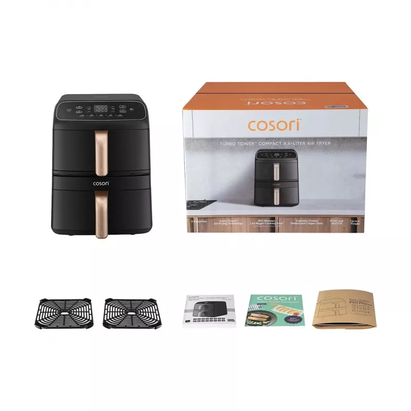 gaisa fritieris Turbo Tower Compact 8.6 L COSORI