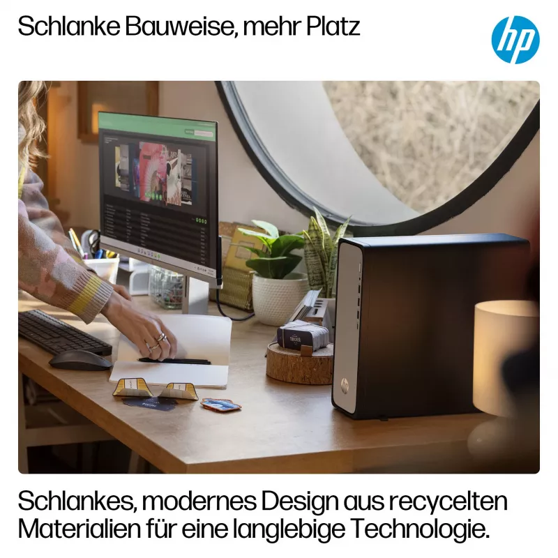HP OmniDesk S03-0032ng - Plānais galddators - Core i3 i3-14100 - Pilna sistēma - Core i3