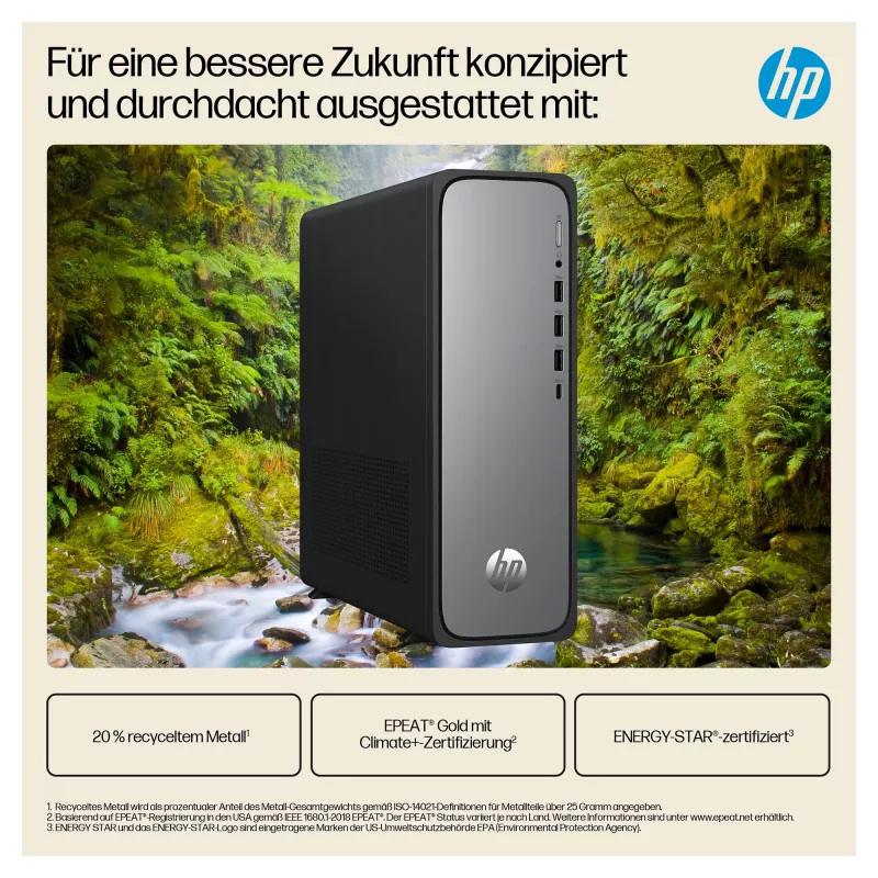 HP OmniDesk S03-0032ng - Plānais galddators - Core i3 i3-14100 - Pilna sistēma - Core i3